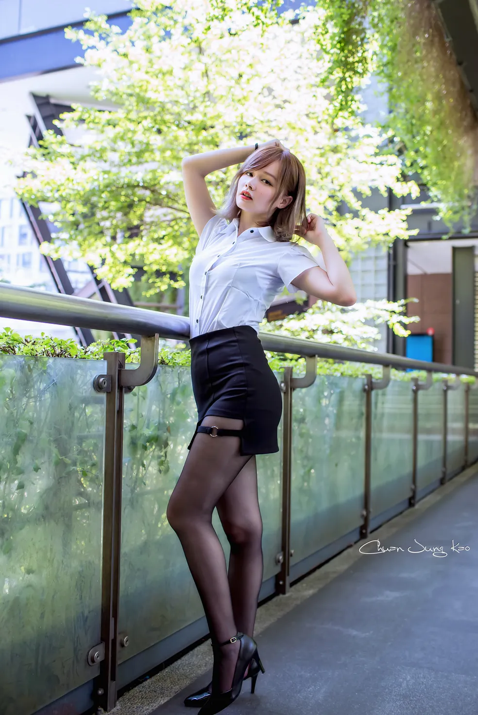 [Mzsock] NO.167 Leer OL black stockings and high heels beautiful legs street photography#[39P]-33